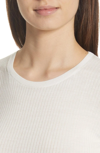 Shop Theory Mirzi Ribbed Sweater In Ivory