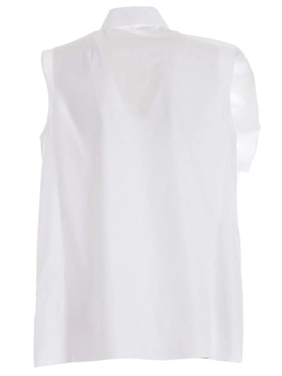 Shop Delpozo Shirt In Optical White