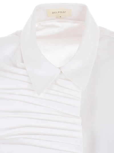 Shop Delpozo Shirt In Optical White