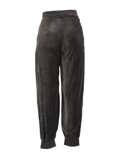 Shop Stella Mccartney Grey Jogger Pants In Dark Grey