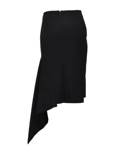 Shop Balenciaga Asymmetric Skirt Black