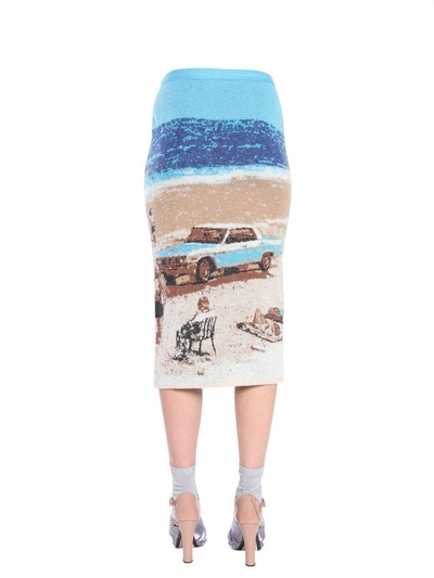Shop N°21 Merino Wool Skirt In Multicolor