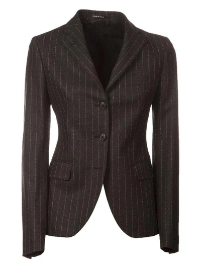 Shop Tagliatore Striped Suit