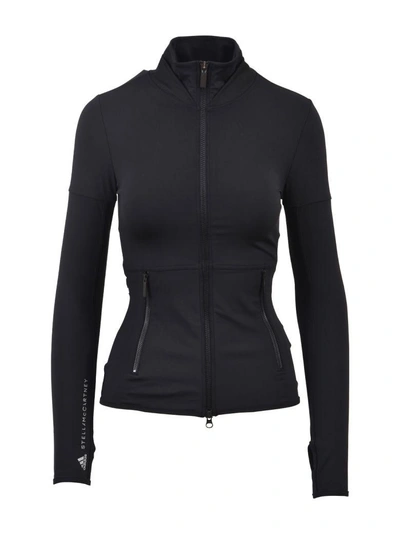 Shop Adidas By Stella Mccartney Essentials Midlayer Jacket In Black