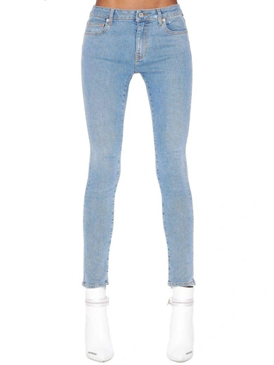 Shop Off-white Jeans In Light Blue