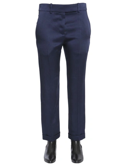 Shop Haider Ackermann Kuiper Shiny Trousers In Blu