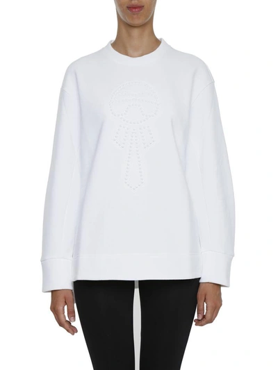 Shop Fendi Karlito Sweatshirt In White|bianco