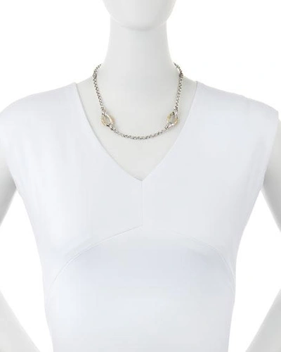 Shop Konstantino Daphne Silver & 18k Gold Chain Necklace In Gold/silver