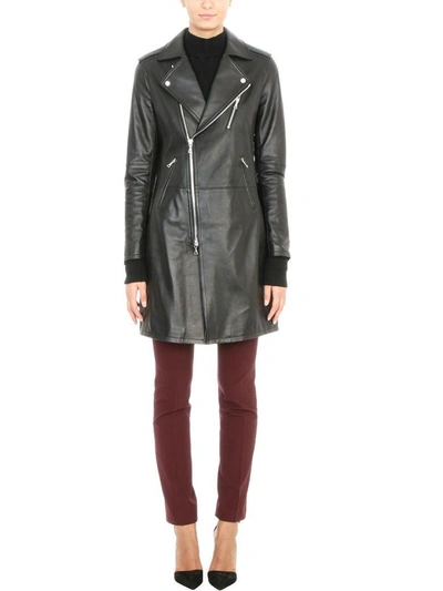 Shop Theory Hilvan Black Leather Trench