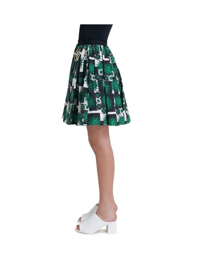 Shop Fausto Puglisi Pleated Skirt In Multicolor