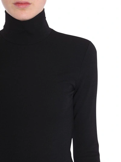 Shop Dsquared2 Turtleneck Dress In Nero