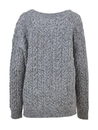 Shop Vince V-neck Sweater In White/black