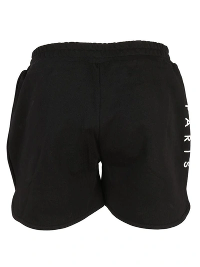 Shop Kenzo Logo Printed Shorts In Noir