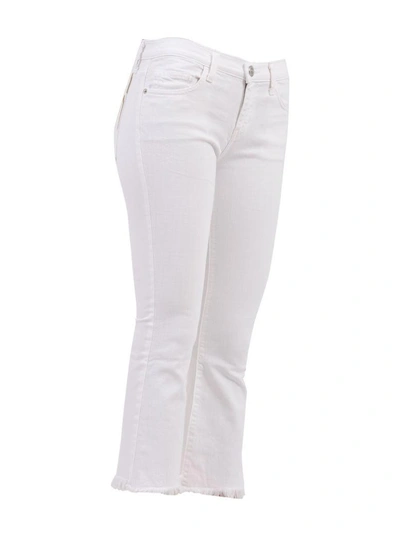 Shop Current Elliott Cropped Denim Jeans White