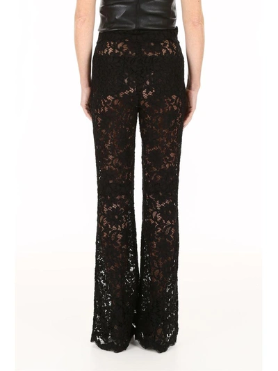 Shop Dolce & Gabbana Lace Trousers In Nero (black)