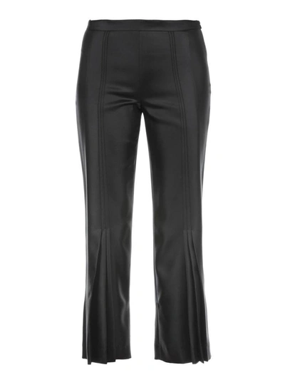 Shop Marco De Vincenzo Plain Color Trousers In Black