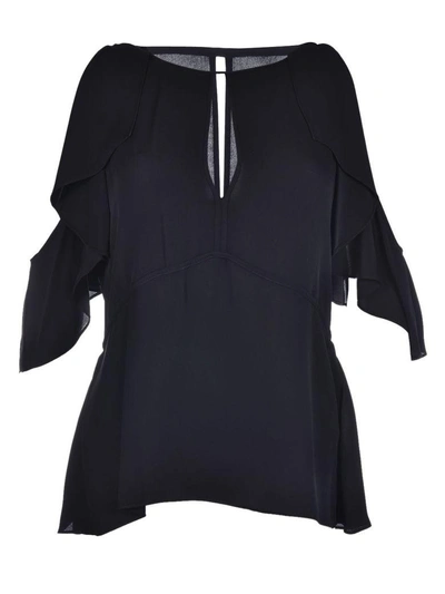 Shop Theory Off-shoulder Blouse In Black