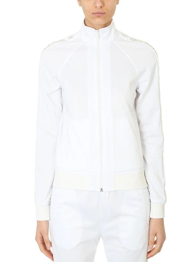 Shop Givenchy Jersey Track Jacket In White