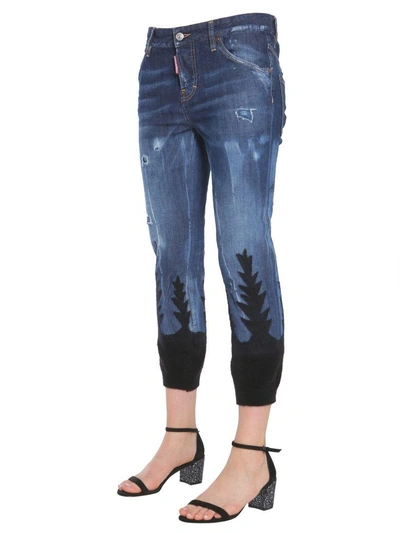 Shop Dsquared2 Cool Girl Fit Jeans In Blu