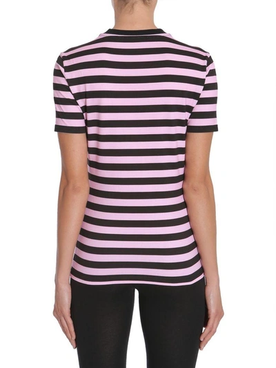 Shop Givenchy Striped T-shirt In Rosa