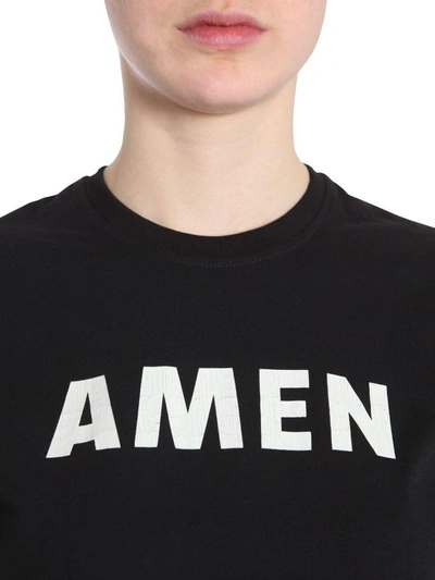 Shop Amen Cotton Jersey T-shirt In Nero
