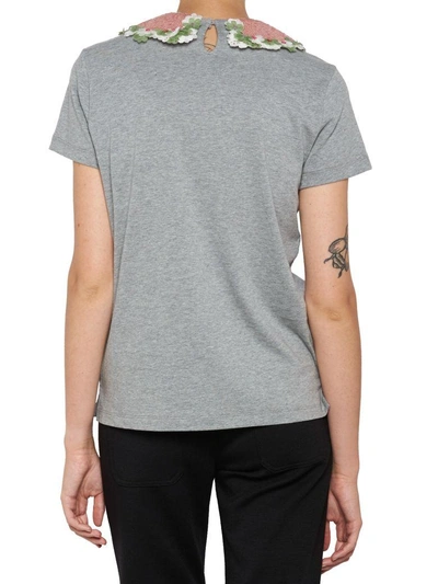 Shop Valentino T-shirt In Grey