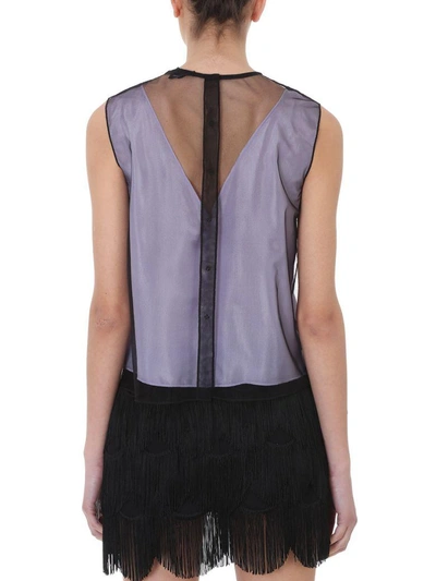 Shop Marc Jacobs Tulle Shell Topwear In Viola