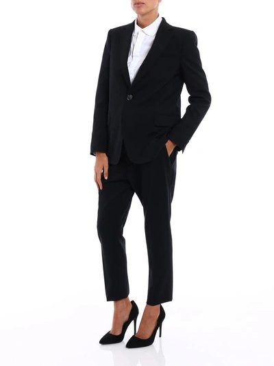 Shop Dsquared2 Virgin Wool Two-piece Suit In Black