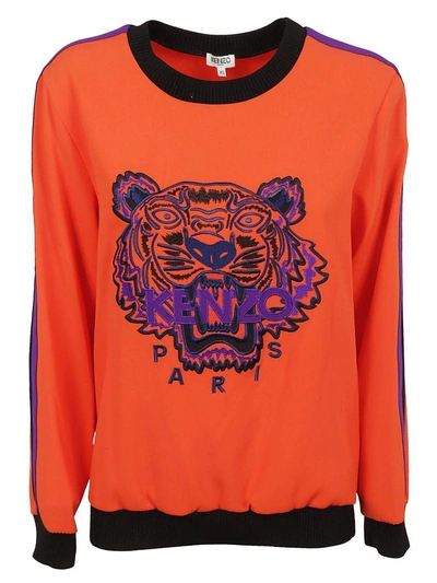 Shop Kenzo Tiger Sweatshirt In Rouge Moyen