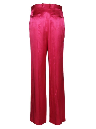 Shop Givenchy High Waisted Palazzo Trousers In Fushia
