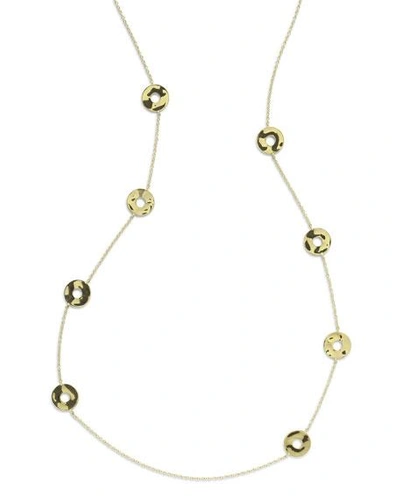 Shop Ippolita 18k Senso & #153 Disc Station Necklace, 37" In Gold