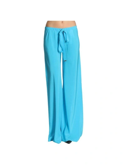 Shop Roberto Cavalli Pants Pants Women  In Turquoise