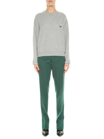 Shop Calvin Klein Round Neck Sweatshirt In Grigio