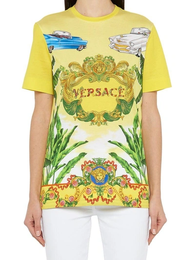 Shop Versace T-shirt In Multicolor