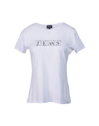 Shop Armani Jeans T-shirt In White