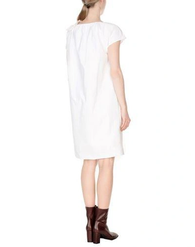 Shop Brunello Cucinelli Knee-length Dresses In Ivory
