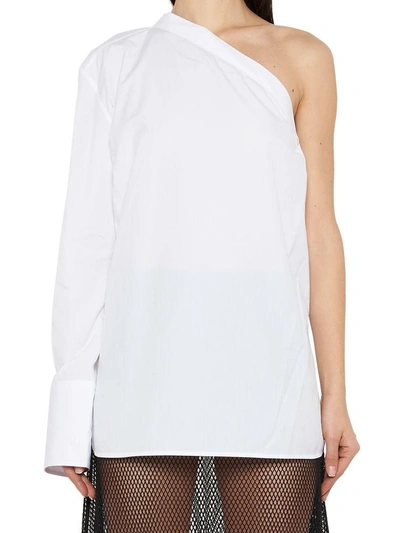 Shop Helmut Lang Blouse In White