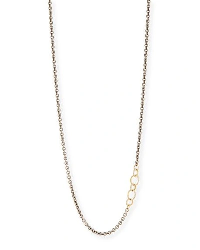 Shop Armenta Old World Chain Necklace With Champagne Diamonds In Yellow/black