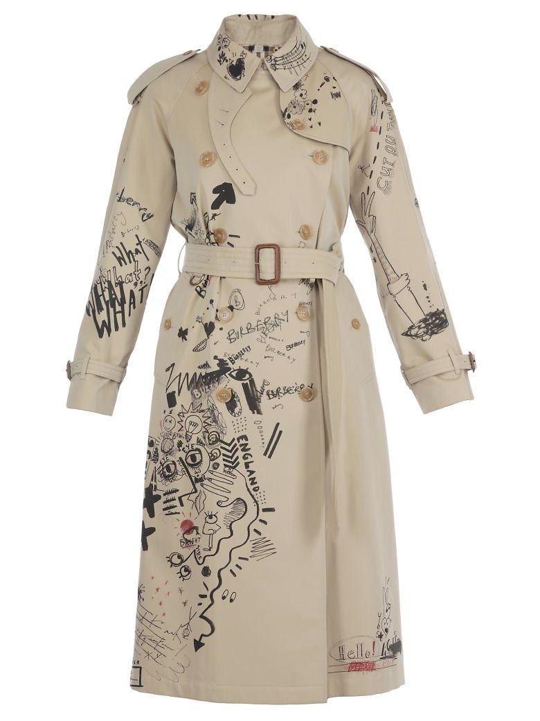 burberry doodle trench coat