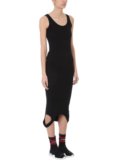 Shop Vetements Tank Top Dress In Black