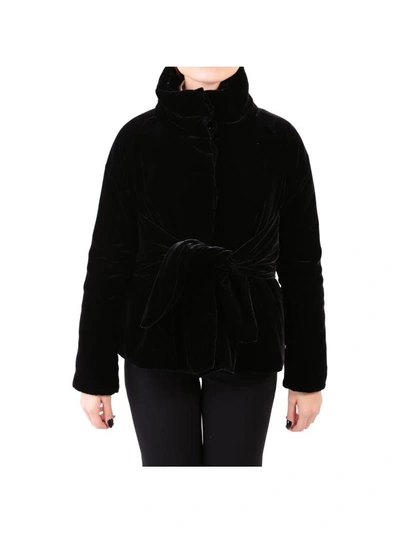 Shop Aspesi Velvet Jacket In Black