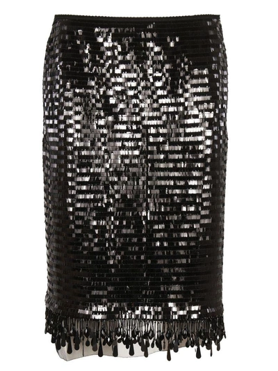 Shop Marc Jacobs Sequin Skirt In Nero