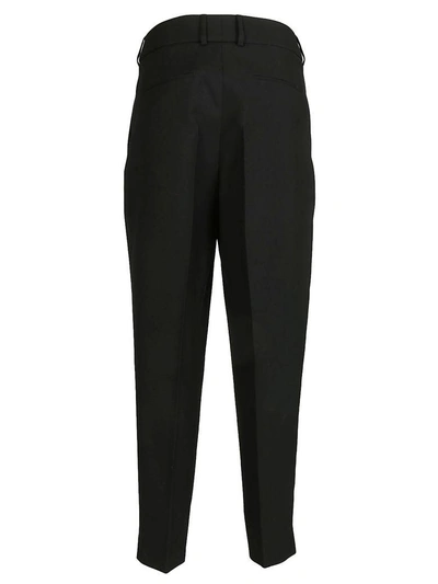 Shop Saint Laurent Wide Leg Trousers In Nero