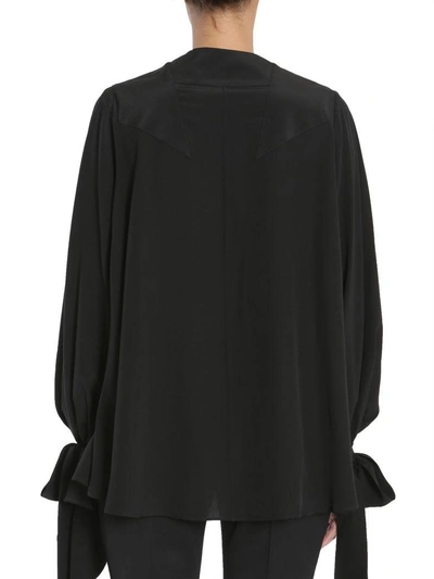 Shop Givenchy Silk Blouse In Nero