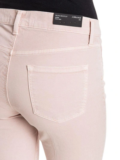 Shop J Brand Jbrand - Selena Distressed Trousers In Pink
