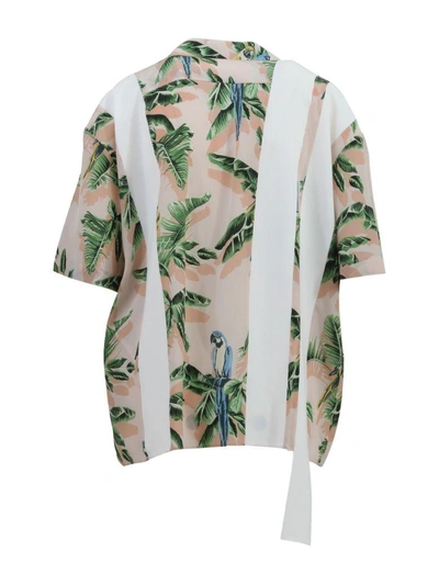 Shop Stella Mccartney Bird Of Paradise Shirt In Nude