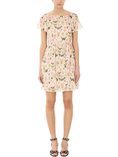 Shop Red Valentino Bug Print Sundress In Multicolor