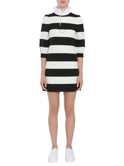 Shop Marc Jacobs Rugby Dress In Nero