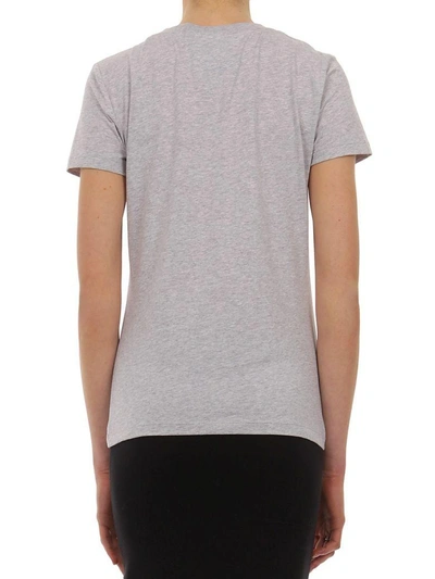 Shop Moschino Regular Fit T-shirt In Grigio