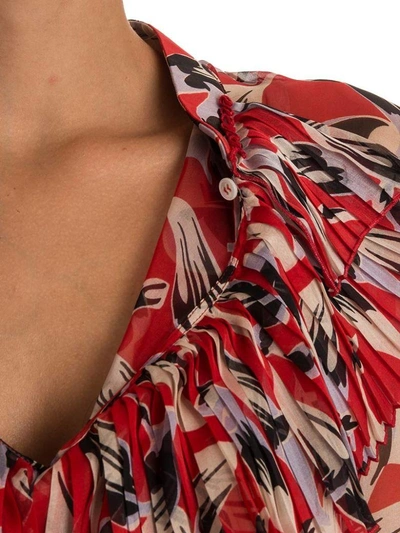 Shop N°21 Silk Blouse In Red - Multicolor